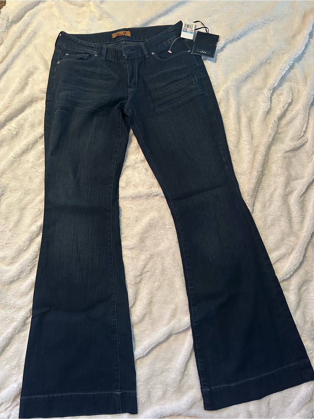 Seven7 Dark Indigo Flare Jeans